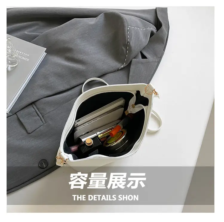 Black Korean Style Bucket Shoulder Bag 2026 — feature 6