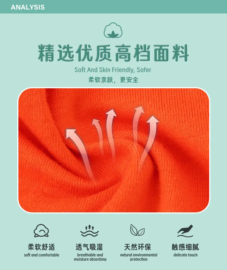 2025 Cotton Long Sleeve T-Shirt Boys Orange Cartoon — feature 6