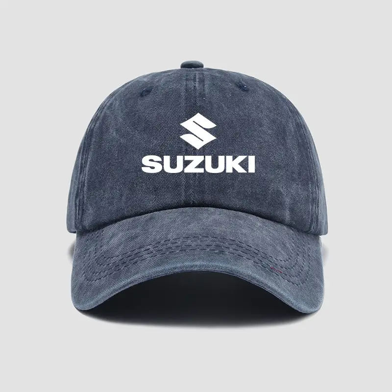 Suzuki Motorcycle Cap Gray Baseball for Men Women - Image 6