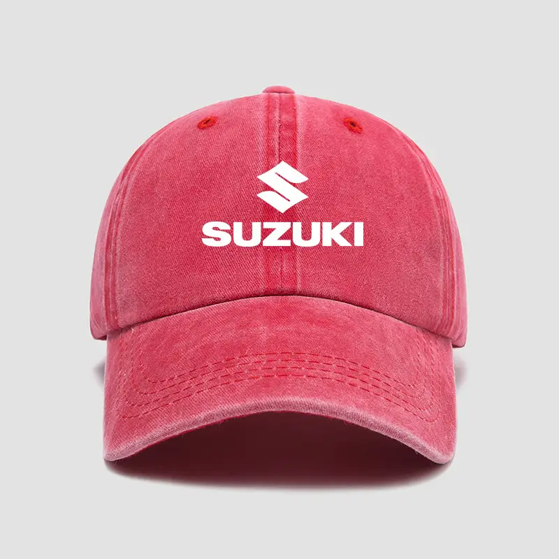 Suzuki Motorcycle Cap Gray Baseball for Men Women - Image 4