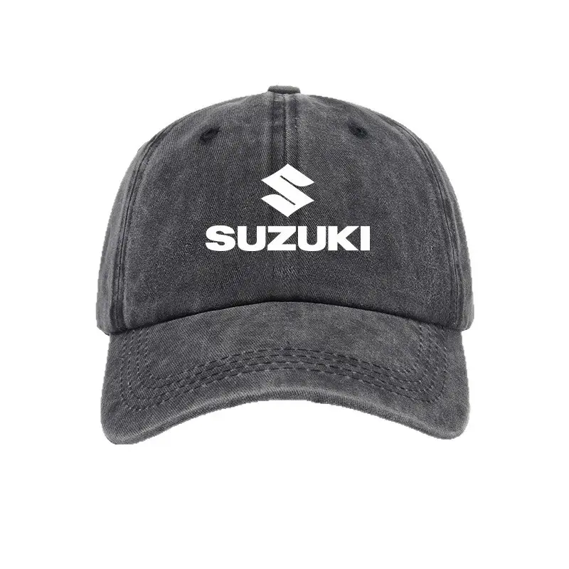 Suzuki Motorcycle Cap Gray Baseball for Men Women - Image 10