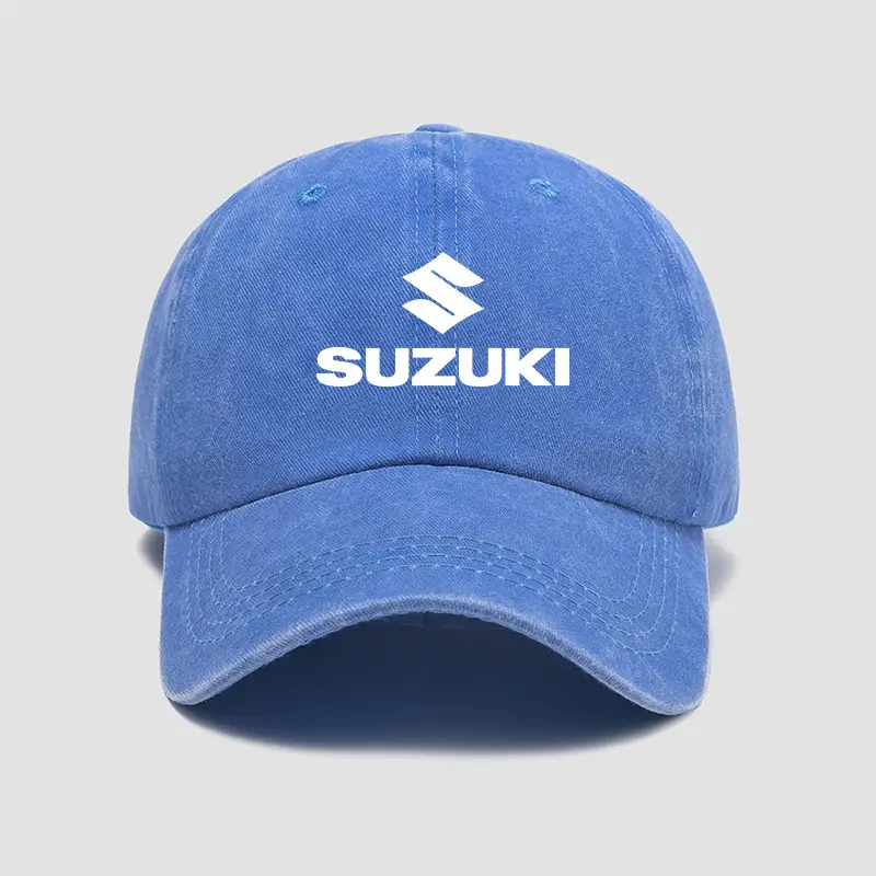 Suzuki Motorcycle Cap Gray Baseball for Men Women - Image 7