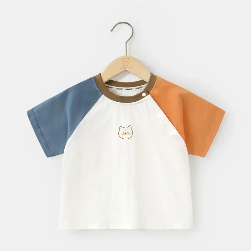 Cutepanda Boys T-Shirt Yellow Cartoon Bear Summer Casual - Image 24