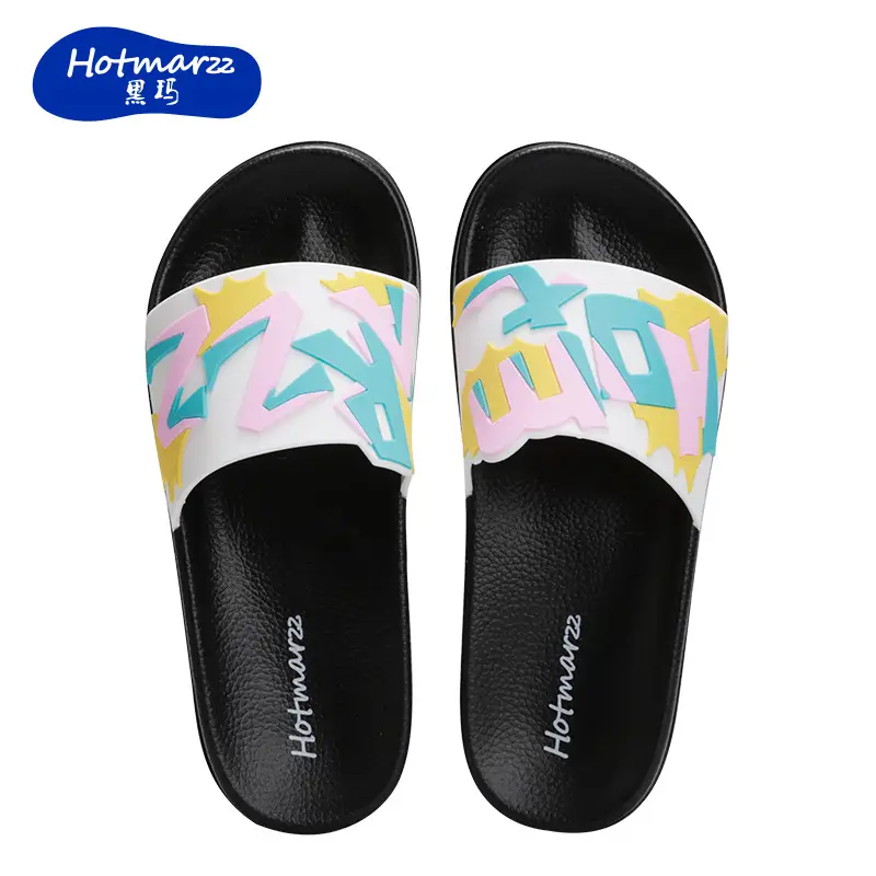 Hotmarzz Blackma Women's Pvc Slippers Non-Slip Outer Slippers Home Bathroom Slippers Casual Slippers