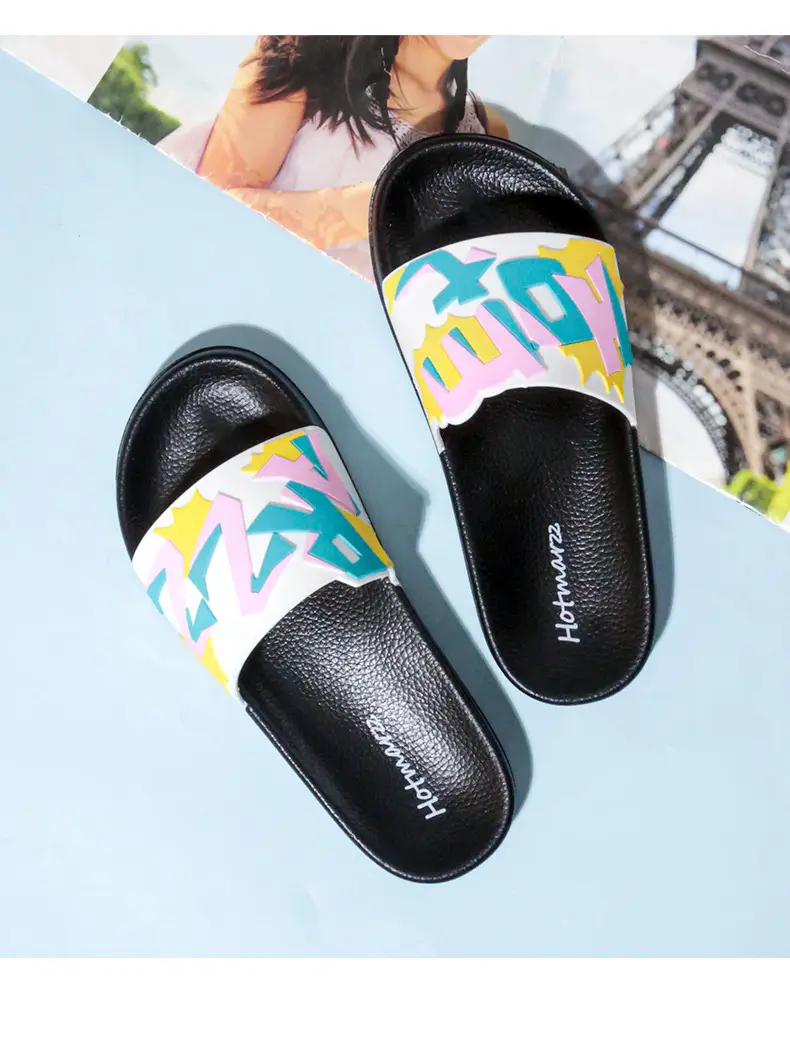 Hotmarzz Blackma Women's Pvc Slippers Non-Slip Outer Slippers Home Bathroom Slippers Casual Slippers — feature 7