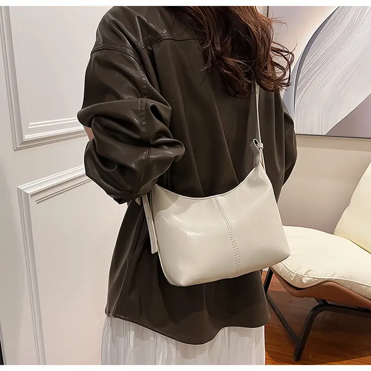 Women Crossbody Bag Yellow Leather Textured 2025 — feature 17