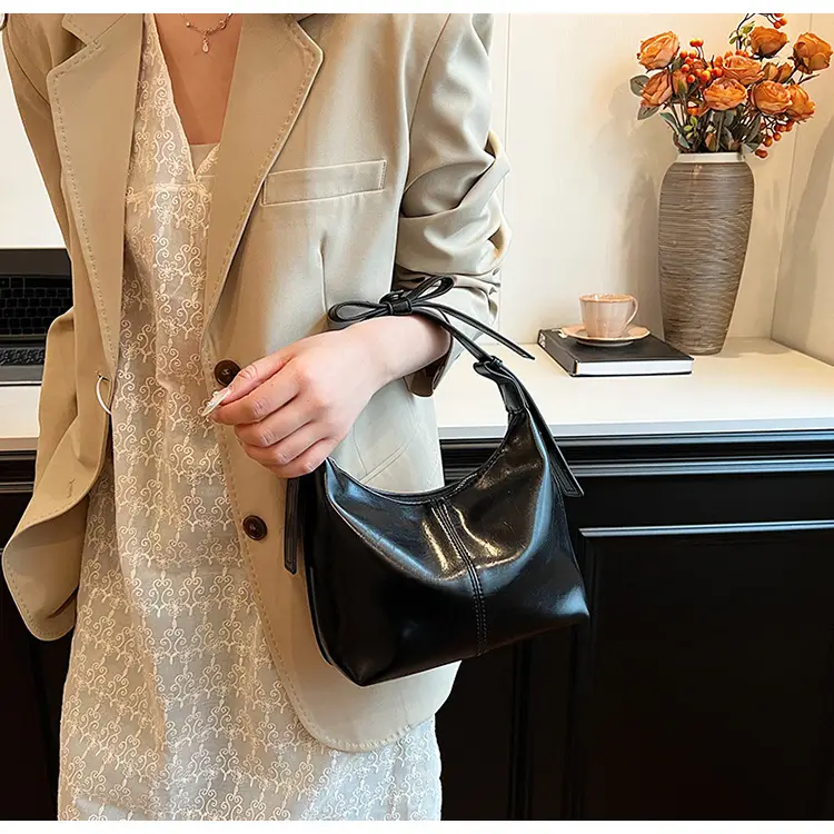 Women Crossbody Bag Yellow Leather Textured 2025 — feature 18