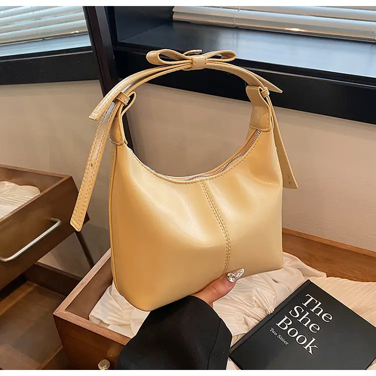 Women Crossbody Bag Yellow Leather Textured 2025 — feature 29