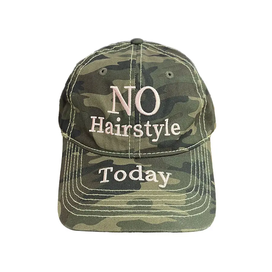 Korean No Hairstyle Today Camo Hat for Women - Image 6