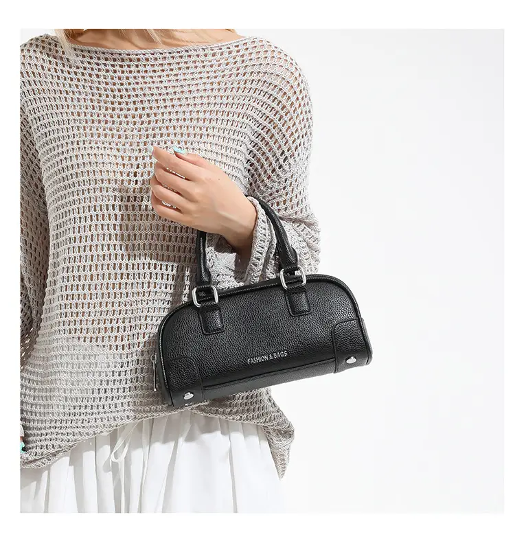 Red Women's Textured Shoulder Bag 2025 New Style — feature 22