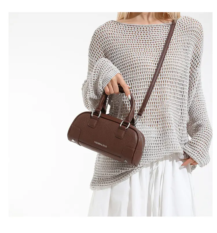 Red Women's Textured Shoulder Bag 2025 New Style — feature 23