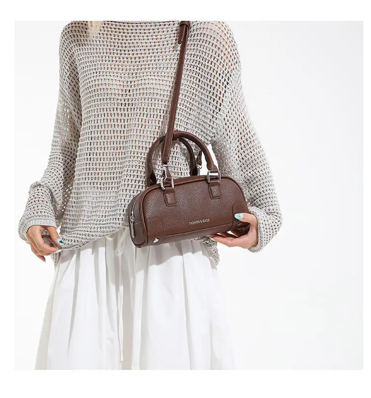 Red Women's Textured Shoulder Bag 2025 New Style — feature 24