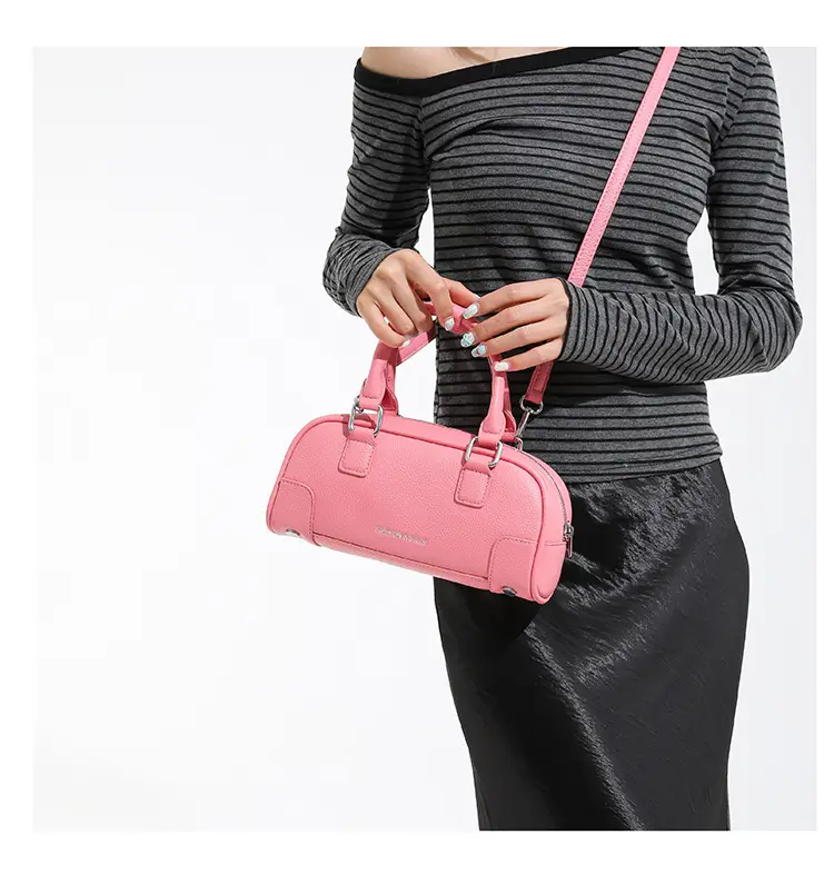 Red Women's Textured Shoulder Bag 2025 New Style — feature 29