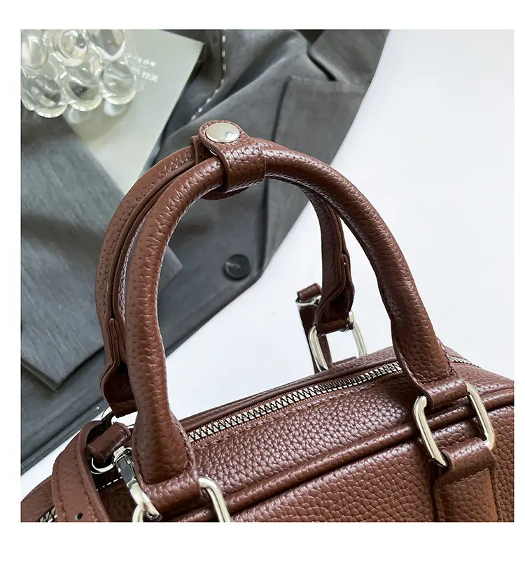 Red Women's Textured Shoulder Bag 2025 New Style — feature 36