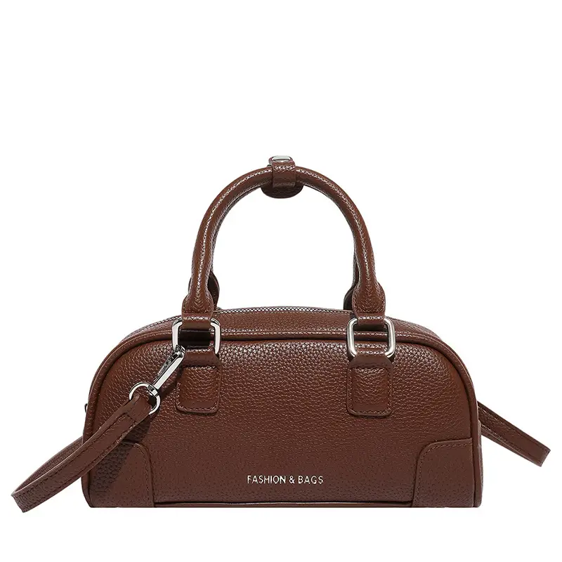 Red Women's Textured Shoulder Bag 2025 New Style - Image 6
