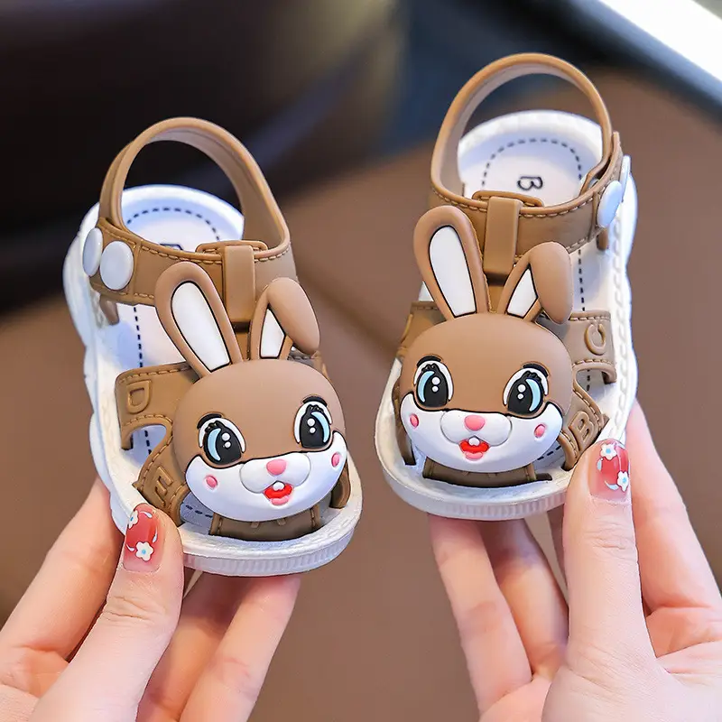 Cute Cartoon Baby Sandals Pink Non-Slip