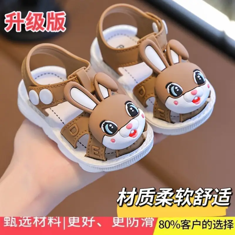 Cute Cartoon Baby Sandals Pink Non-Slip