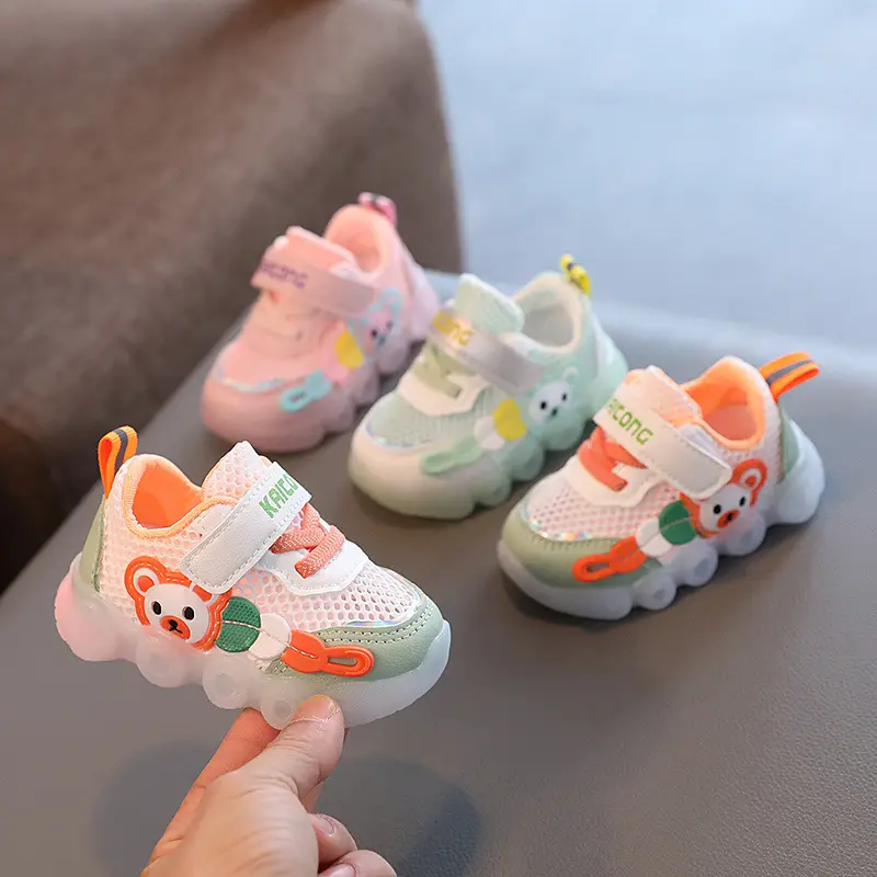 Summer 0-1-3 Year Old Male and Female Baby Toddler Shoes Infant Kidsren's Shoes Lighted Mesh Shoes Sandals Baby Sports Shoes - Image 5