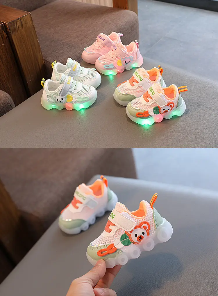 Summer 0-1-3 Year Old Male and Female Baby Toddler Shoes Infant Kidsren's Shoes Lighted Mesh Shoes Sandals Baby Sports Shoes — feature 2