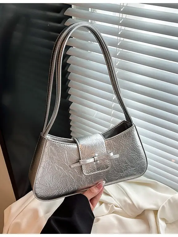 Beige Leather Shoulder Bag for Women 2025 - Image 9