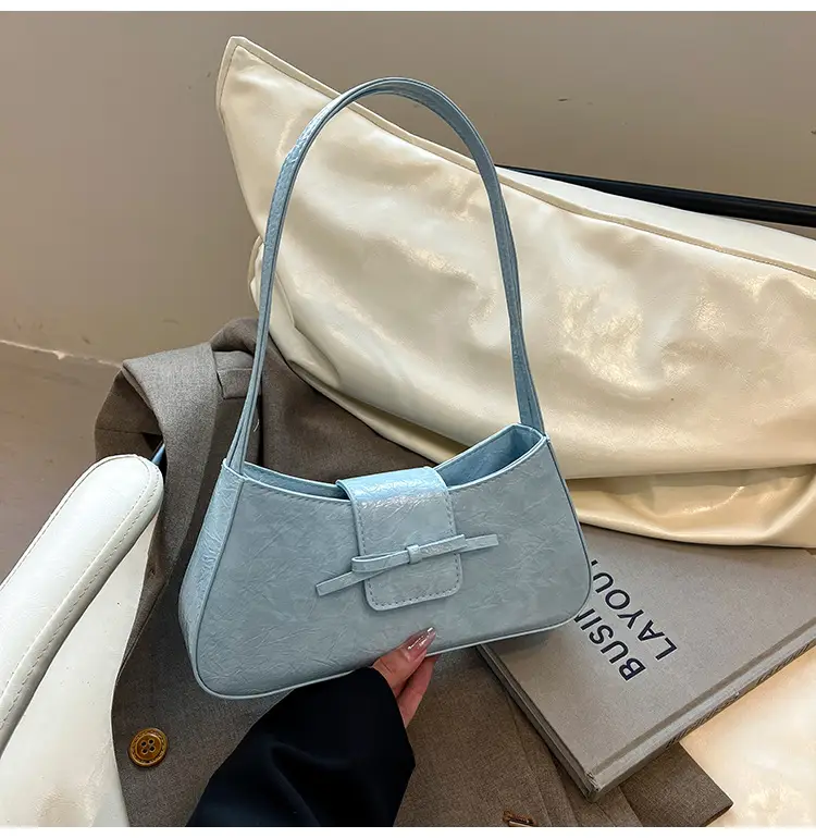 Beige Leather Shoulder Bag for Women 2025 - Image 4