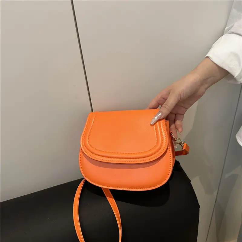 Orange Saddle Crossbody Bag for Women 2025 - Image 5