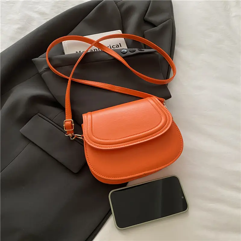 Orange Saddle Crossbody Bag for Women 2025 - Image 6