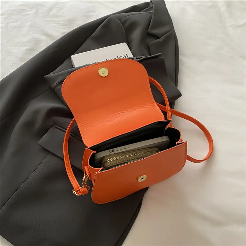 Orange Saddle Crossbody Bag for Women 2025 - Image 7