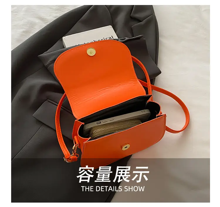 Orange Saddle Crossbody Bag for Women 2025 — feature 8