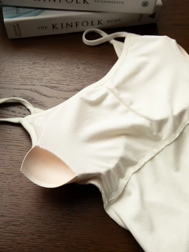 In-Stock Manga-Style Chest-Enhancing Camisole with Chest Pads for Summer, Slim-Fit, Suitable for Small Busts, Base Layer Top - Image 11