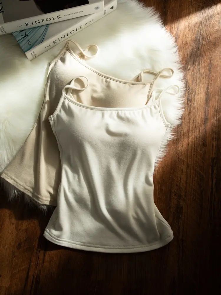 In-Stock Manga-Style Chest-Enhancing Camisole with Chest Pads for Summer, Slim-Fit, Suitable for Small Busts, Base Layer Top — feature 11