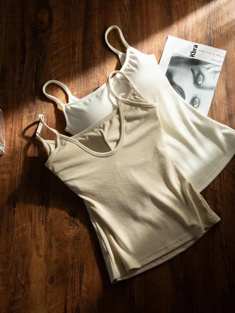 In-Stock Manga-Style Chest-Enhancing Camisole with Chest Pads for Summer, Slim-Fit, Suitable for Small Busts, Base Layer Top — feature 13
