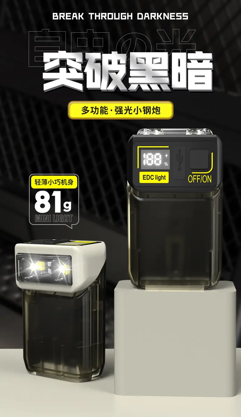 Digital Display Cross-Border Lamp Holder Clip Flashlight β feature 1