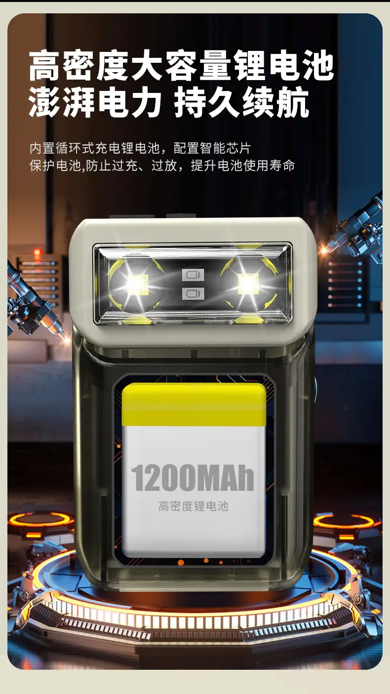 Digital Display Cross-Border Lamp Holder Clip Flashlight β feature 11
