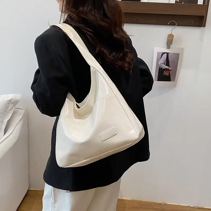 Women's Brown Leather Bucket Bag 2025 Spring Summer - Image 7