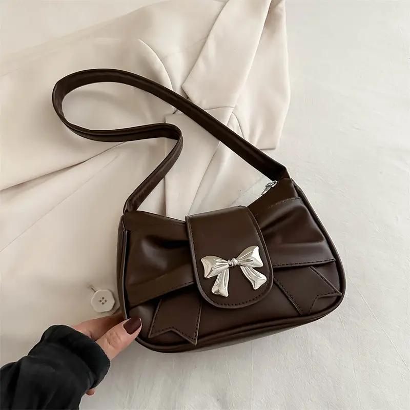 Brown Butterfly Shoulder Bag for Women - Image 6