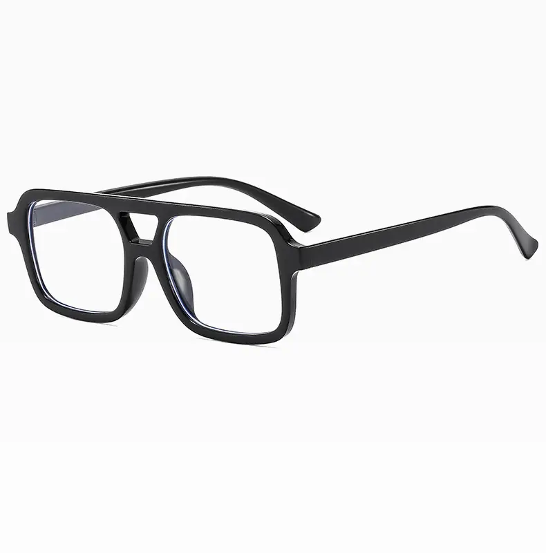 2025 Pilot Sunglasses for Men Black Yellow Square Frame — feature 26