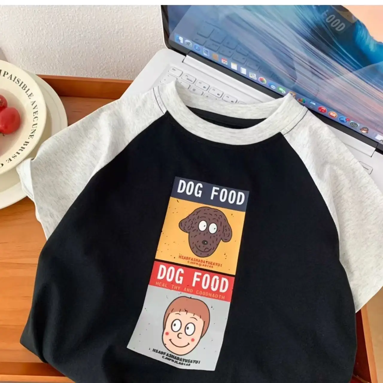 Boys Dog Food Striped T-Shirt Shorts Set — feature 5