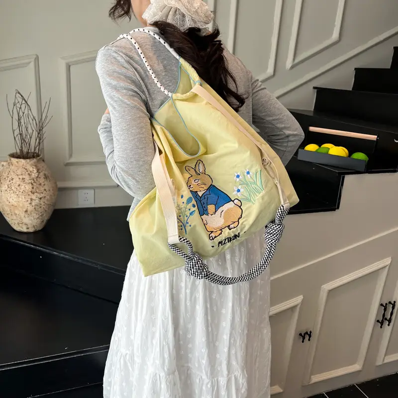 Lightweight Blue Bunny Shoulder Bag for Women - Image 6