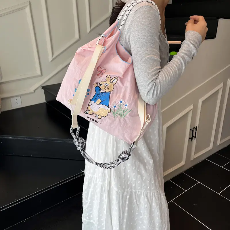 Lightweight Blue Bunny Shoulder Bag for Women - Image 7