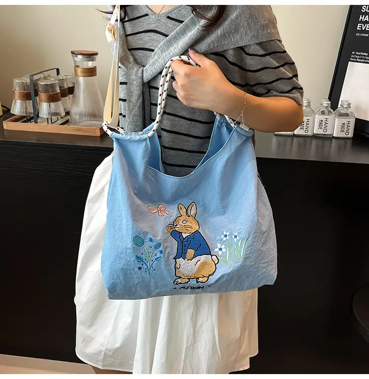 Lightweight Blue Bunny Shoulder Bag for Women — feature 17