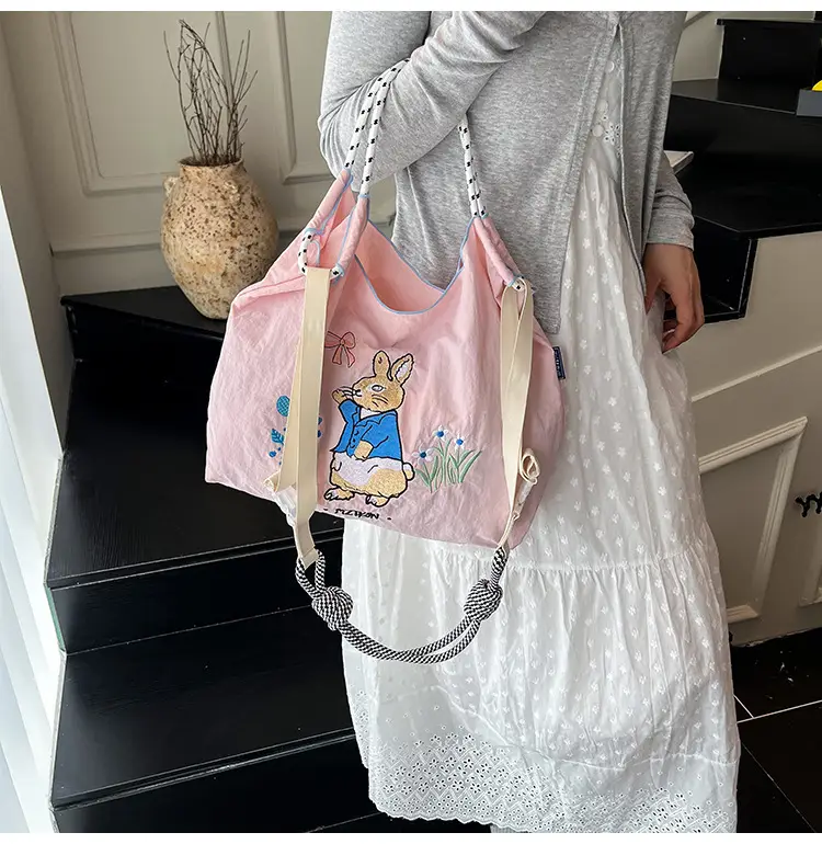 Lightweight Blue Bunny Shoulder Bag for Women — feature 19