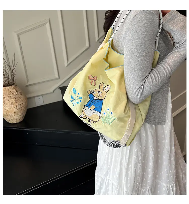 Lightweight Blue Bunny Shoulder Bag for Women — feature 3