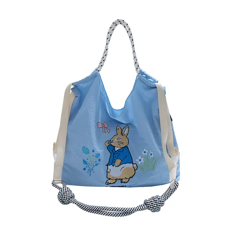 Lightweight Blue Bunny Shoulder Bag for Women - Image 2
