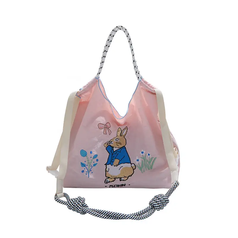 Lightweight Blue Bunny Shoulder Bag for Women - Image 4