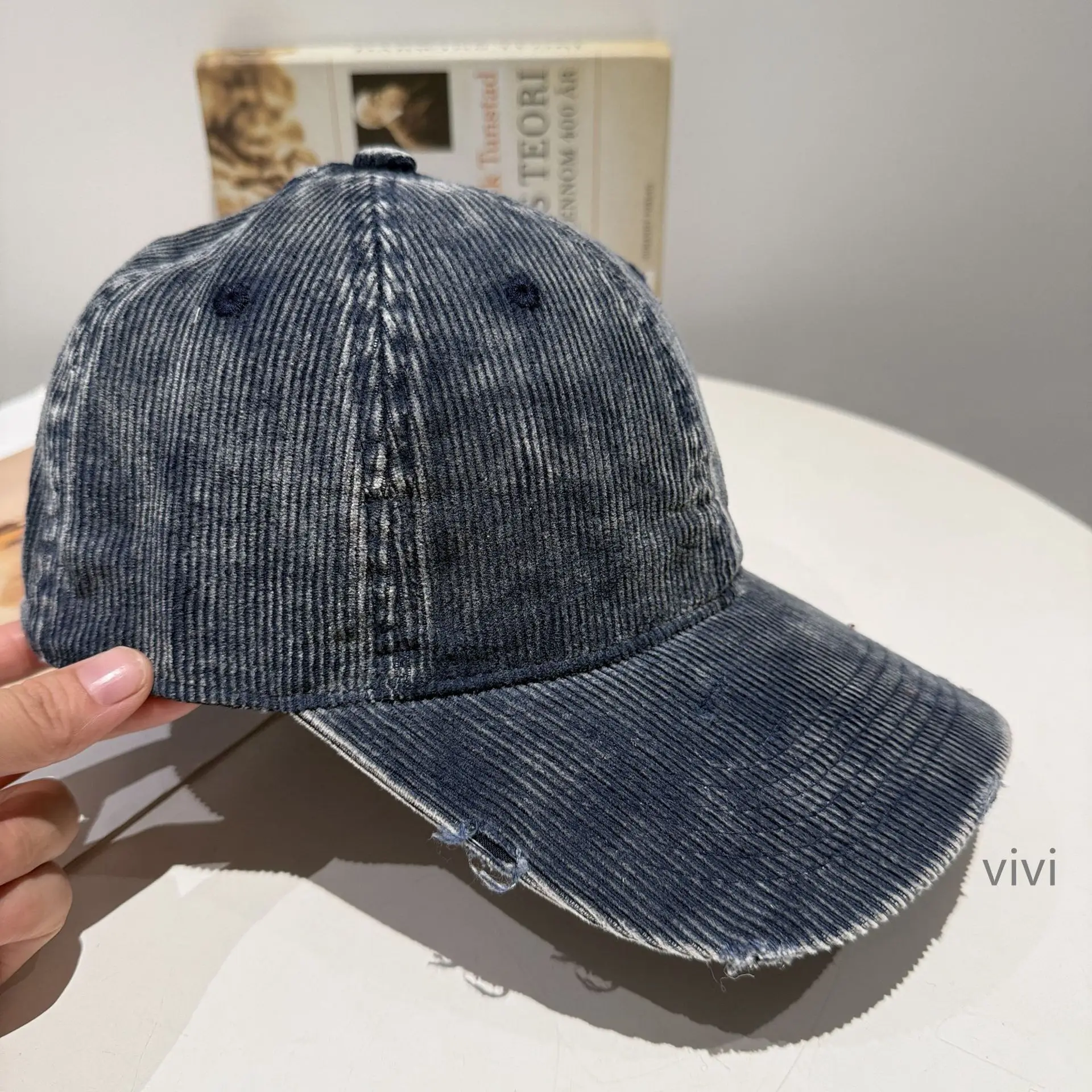 Vintage Washed Duckbill Cap Pink Unisex Winter — feature 6