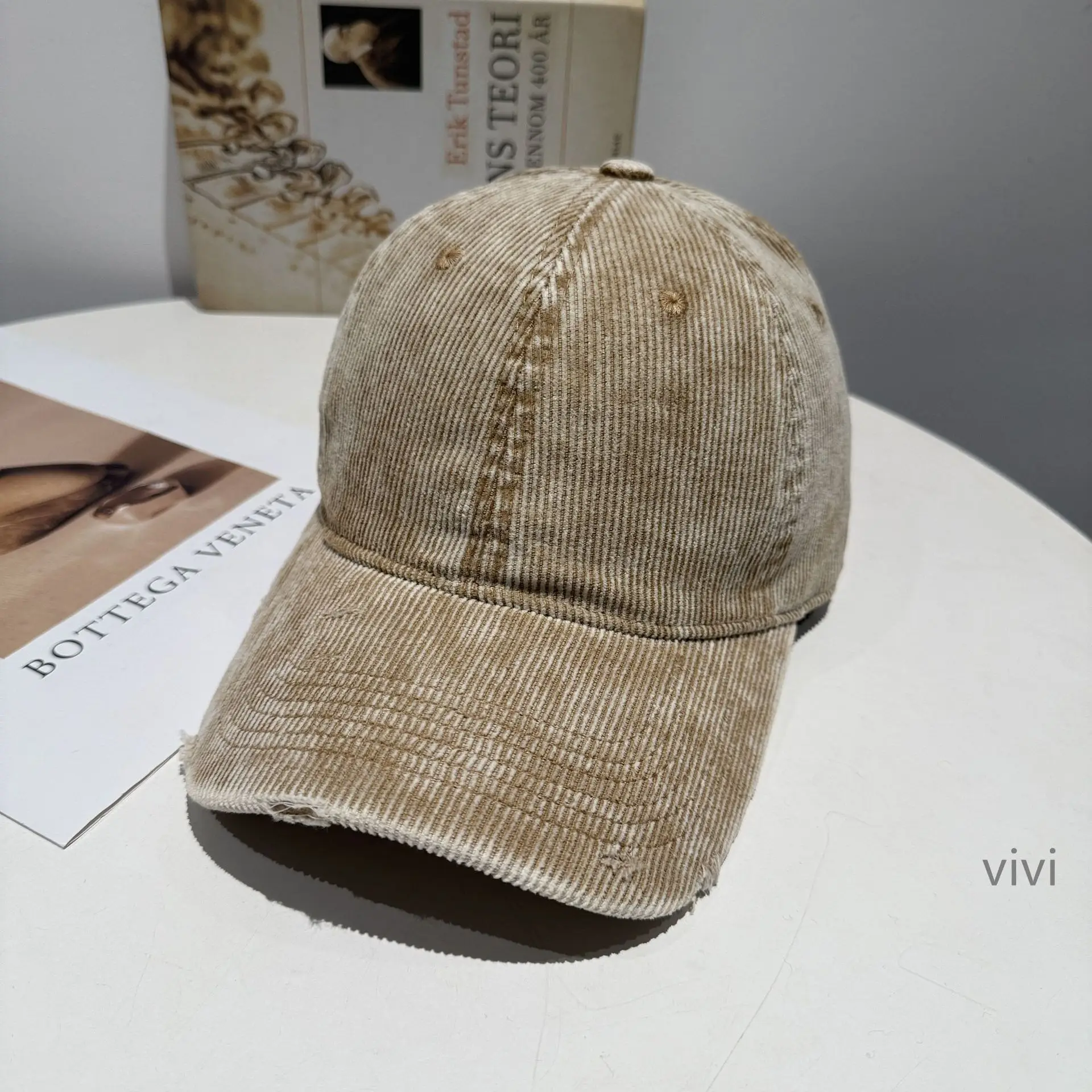 Vintage Washed Duckbill Cap Pink Unisex Winter - Image 10