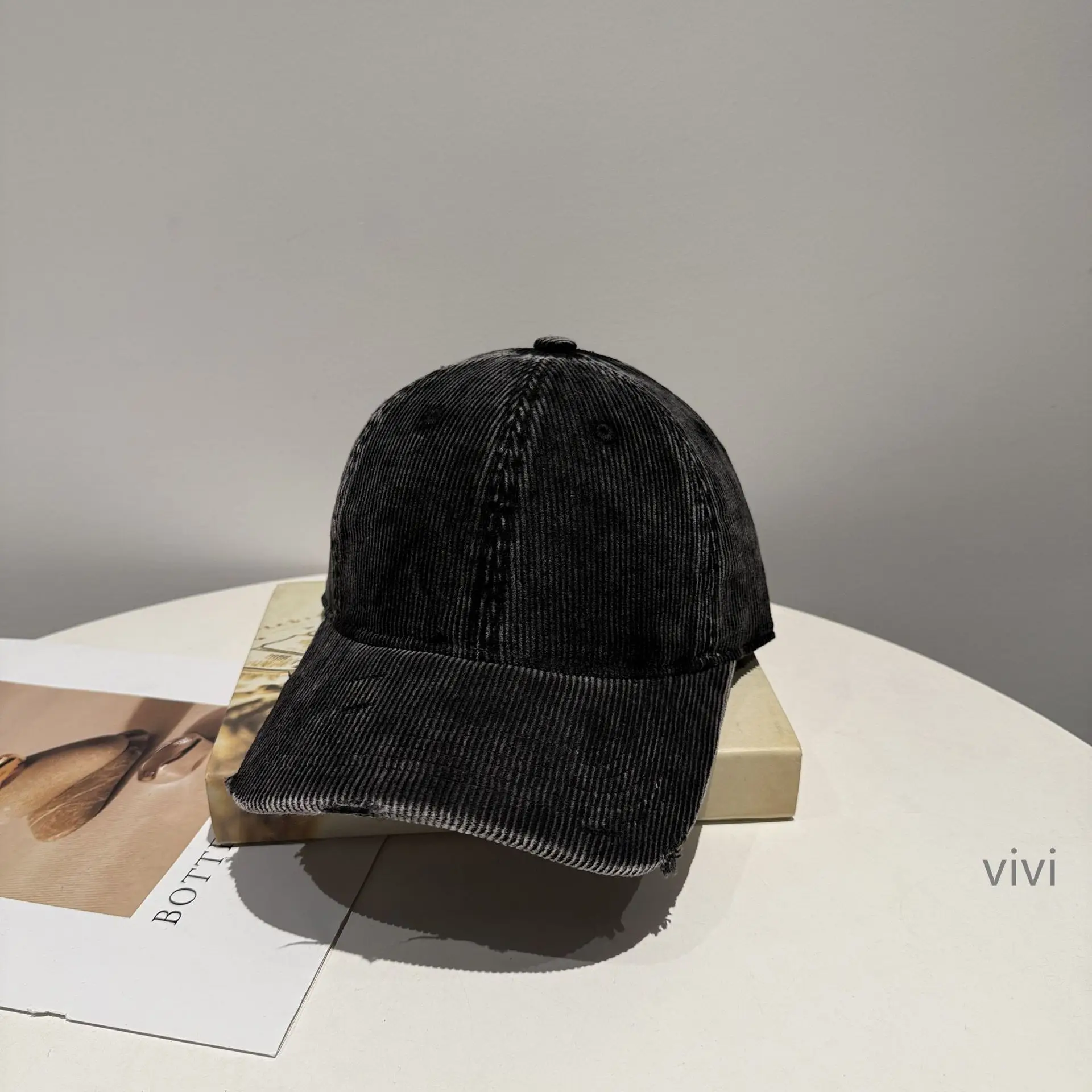 Vintage Washed Duckbill Cap Pink Unisex Winter - Image 7