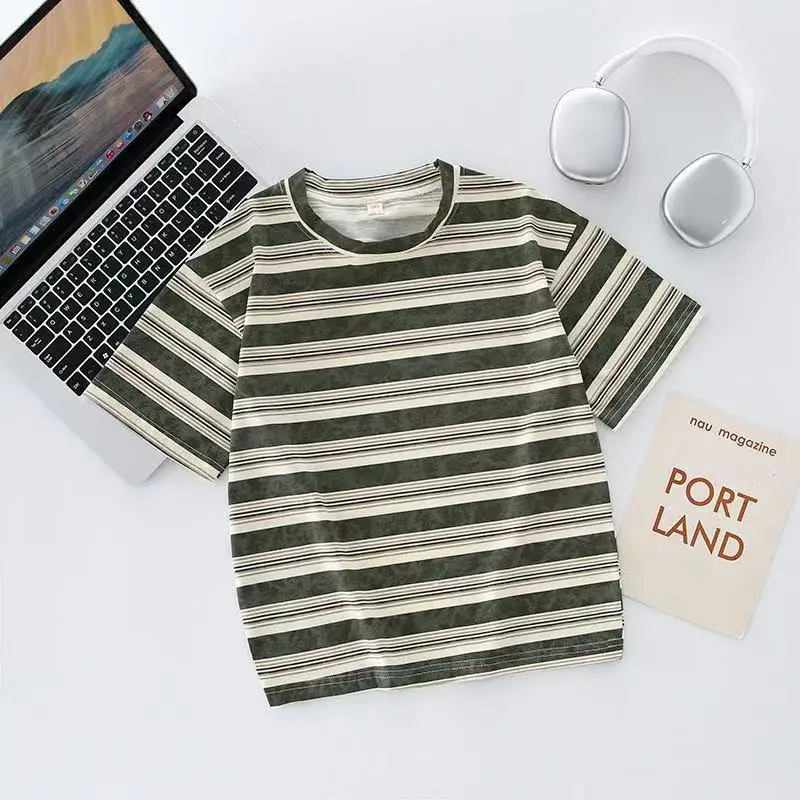 2025 Boys Cartoon Cotton T-Shirt Set Summer Print - Image 7