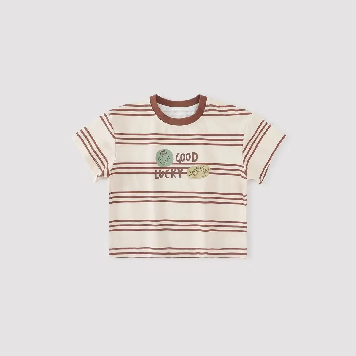 Children Striped Cotton T-Shirt Boys Summer - Image 4
